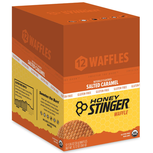 Honey Stinger Organic Gluten Free Energy Waffles 12 Pack [Salted Caramel]