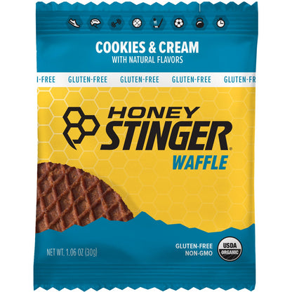 Honey Stinger Organic Gluten Free Energy Waffles 12 Pack [Cookies & Cream]