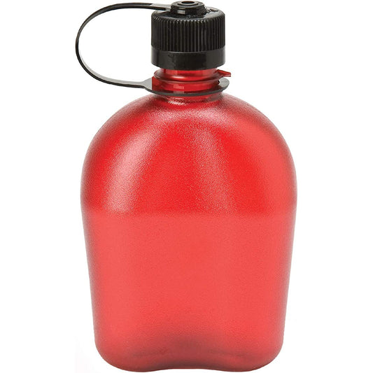 Nalgene 32oz Oasis Canteen Narrow Mouth Sustain Bottle, Red