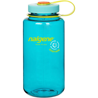 Nalgene 32oz Wide Mouth Sustain Bottle, Cerulean