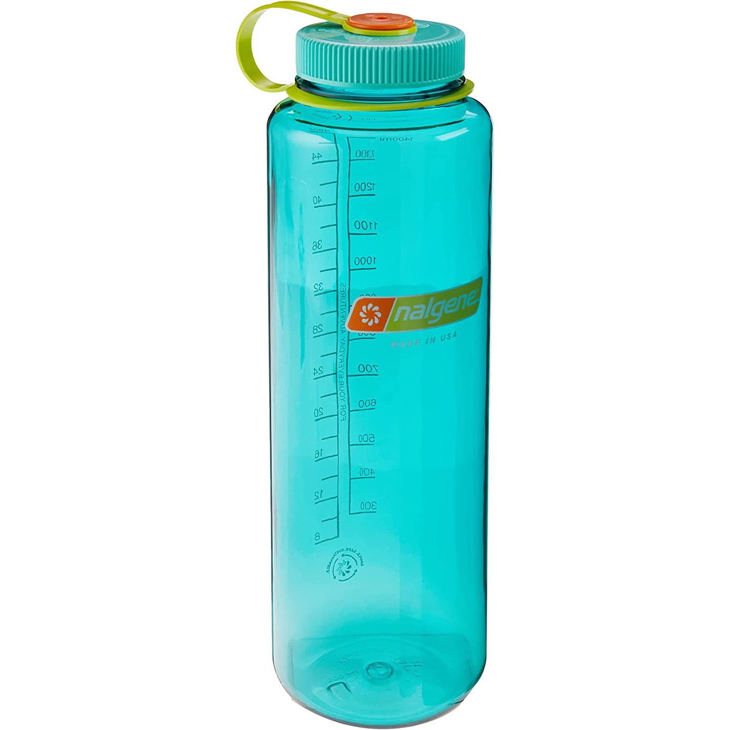 Nalgene 48oz Wide Mouth Sustain Water Bottle, Cerulean