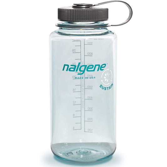 Nalgene 32oz Wide Mouth Sustain Water Bottle, Seafoam