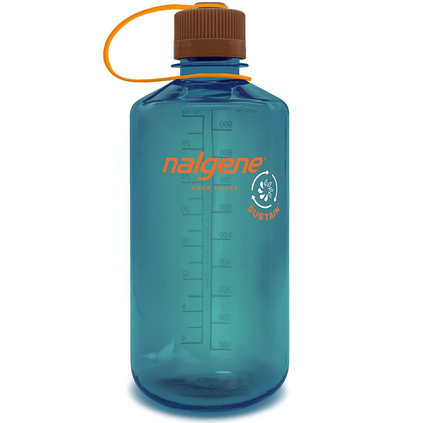 Nalgene 32oz Narrow Mouth Sustain Bottle, Teal