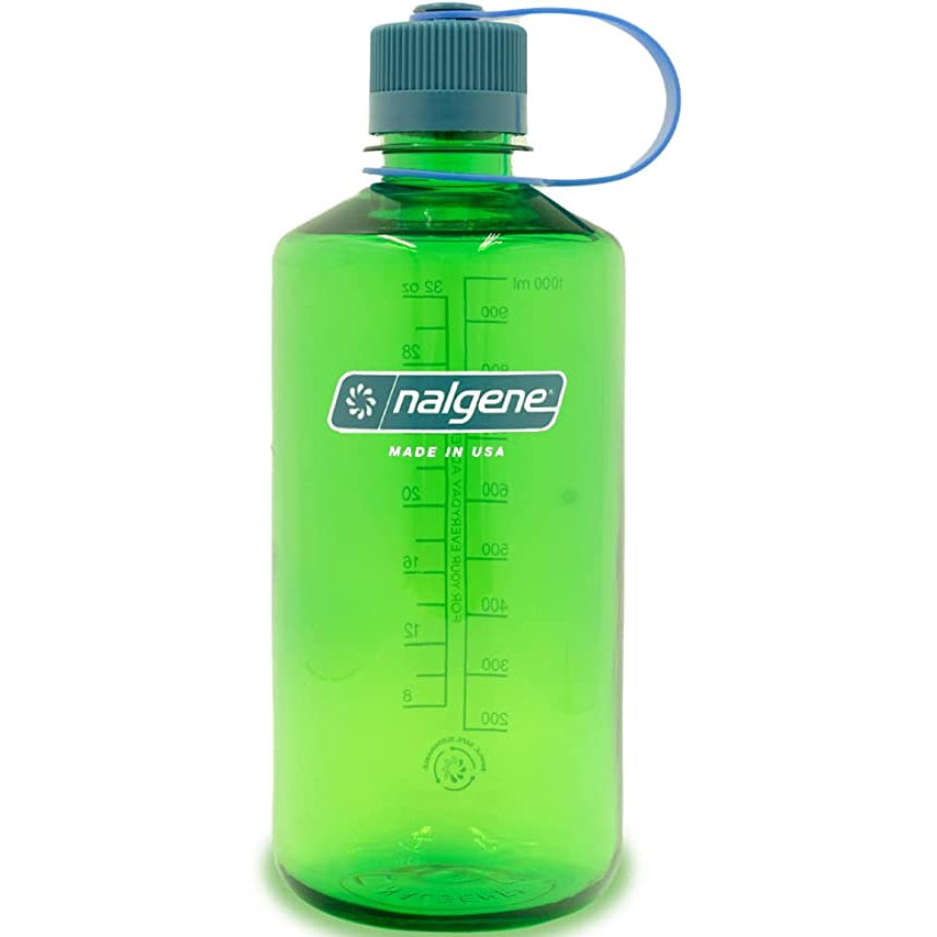 Nalgene 32oz Narrow Mouth Sustain Bottle, Parrot Green