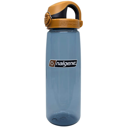 Nalgene 24oz On-The-Fly (OTF) Sustain Bottle, Rhino w/ Brown Black Cap