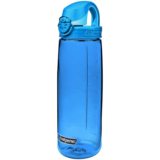 Nalgene 24oz On-The-Fly (OTF) Sustain Bottle, Blue w/ Glacial Cap