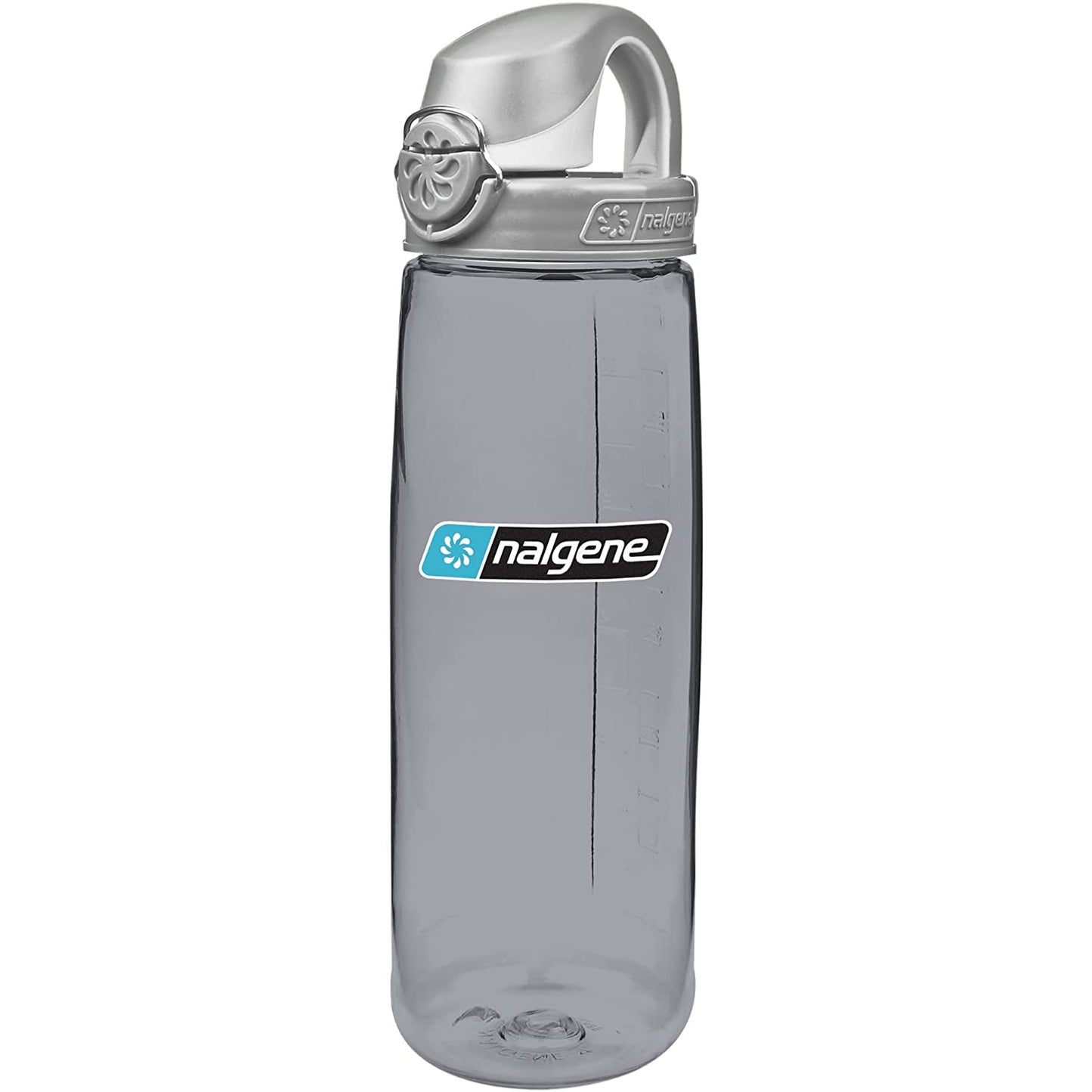 Nalgene 24oz On-The-Fly (OTF) Sustain Bottle, Gray w/ Gray Cap