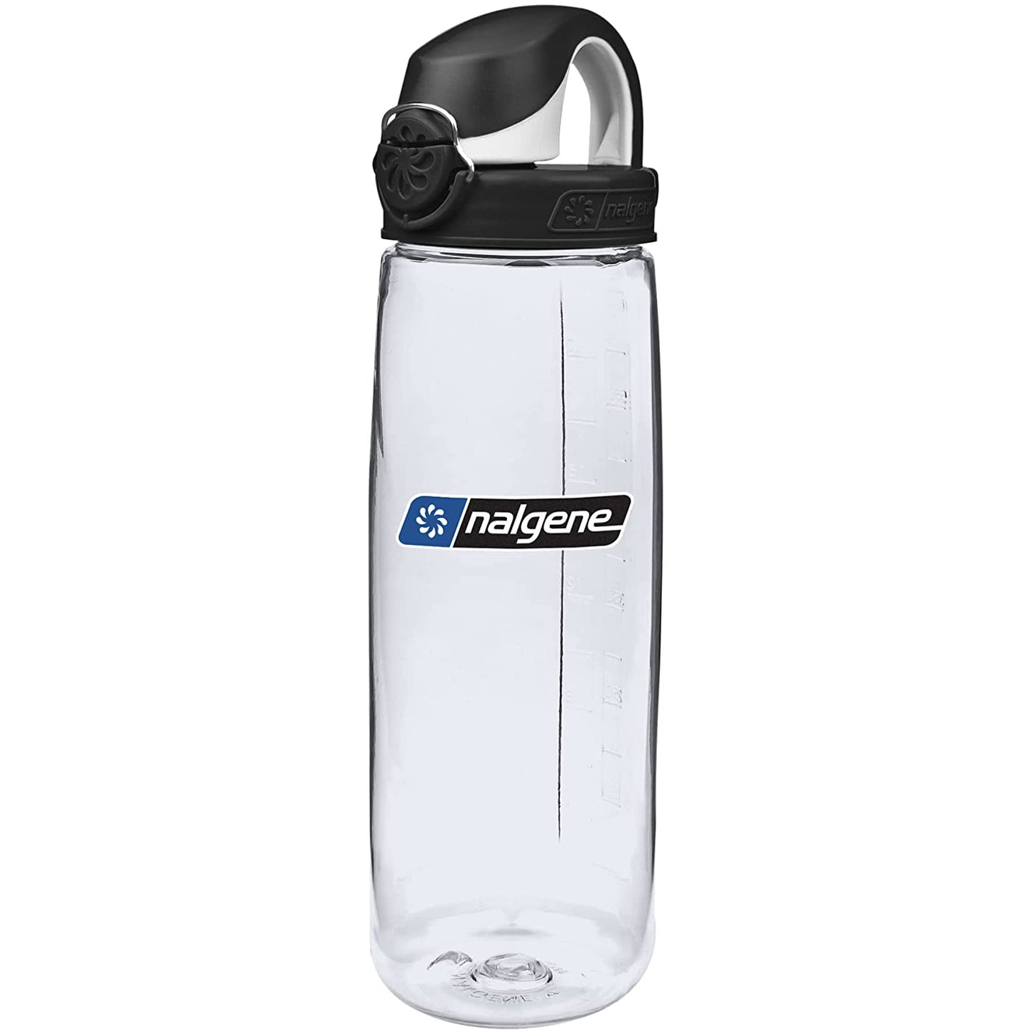 Nalgene 24oz On-The-Fly (OTF) Sustain Bottle, Clear w/ Black Cap