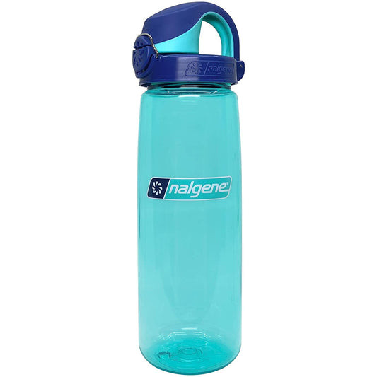 Nalgene 24oz On-The-Fly (OTF) Sustain Bottle, Aqua w/ Blue Aqua Cap