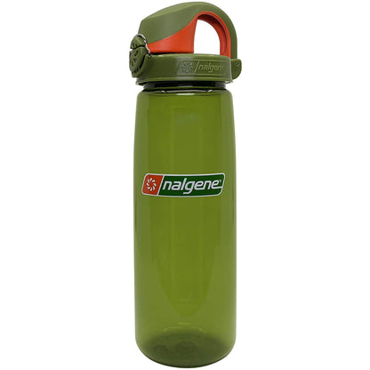 Nalgene 24oz On-The-Fly (OTF) Sustain Bottle, Juniper w/ Juniper Orange Cap