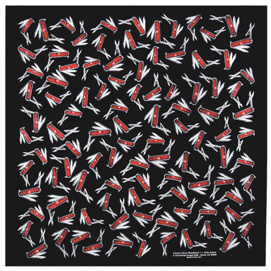 Swiss Army Knives 22" x 22" Novelty Bandana