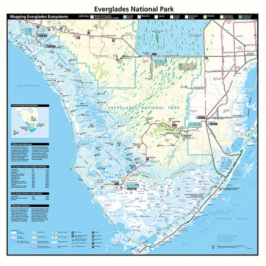 Everglades National Park 22" x 22" Map Bandana