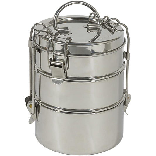 To Go Ware Large 3-Tier Stainless Steel Tiffin Lunch Box Eco Friendly Container