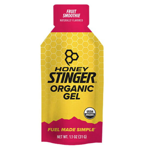 Honey Stinger Organic Fruit Smoothie Energy Gel | Gluten Free & Caffeine Free | For Exercise, Running and Performance | Sports Nutrition for Home & Gym, Pre and Mid Workout | 24 Pack, 26.4oz