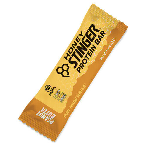 Honey Stinger Protein Bar | Peanut Butta | Protein Packed Food for Exercise, Endurance and Performance | Sports Nutrition Snack for Home & Gym, Post Workout | Box of 15