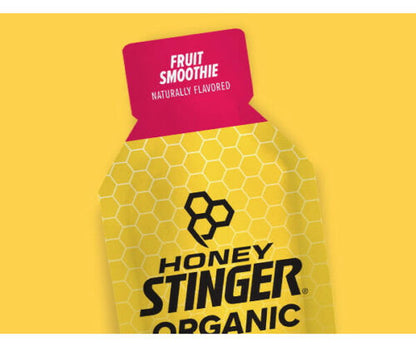 Honey Stinger Organic Fruit Smoothie Energy Gel | Gluten Free & Caffeine Free | For Exercise, Running and Performance | Sports Nutrition for Home & Gym, Pre and Mid Workout | 24 Pack, 26.4oz