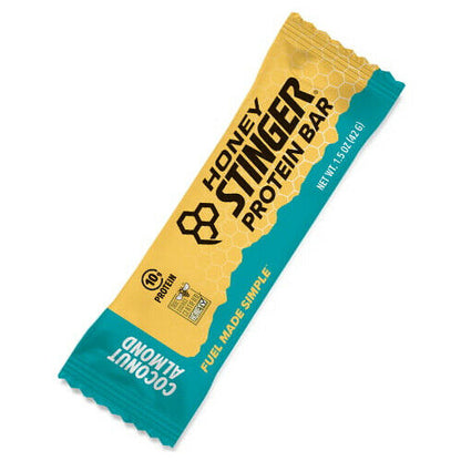 Honey Stinger Protein Bar | Coconut Almond | Protein Packed Food for Exercise, Endurance and Performance | Sports Nutrition Snack for Home & Gym, Post Workout | Box of 15